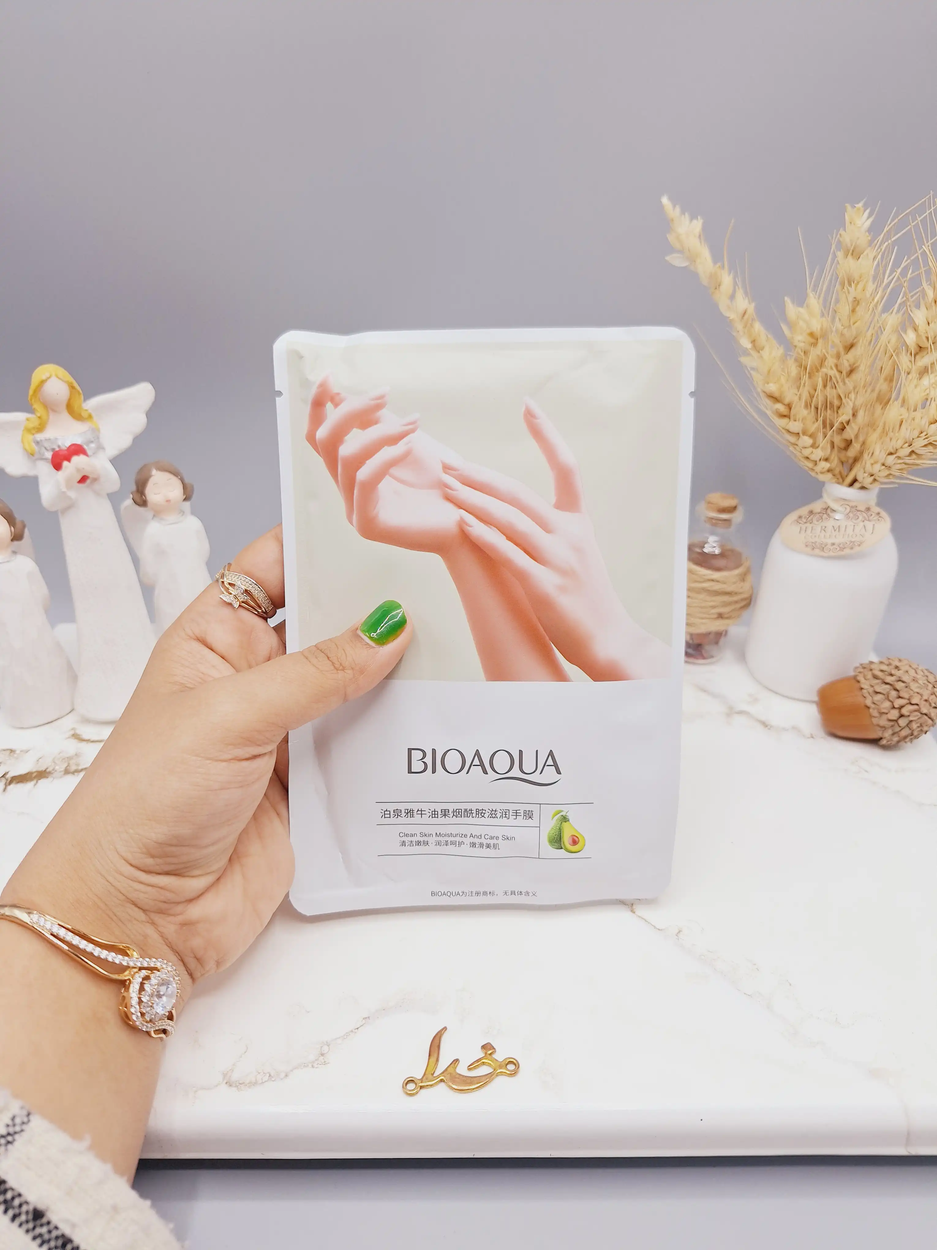 ماسک دست آووکادو بیوآکوا BIOAQUA کد 2754
