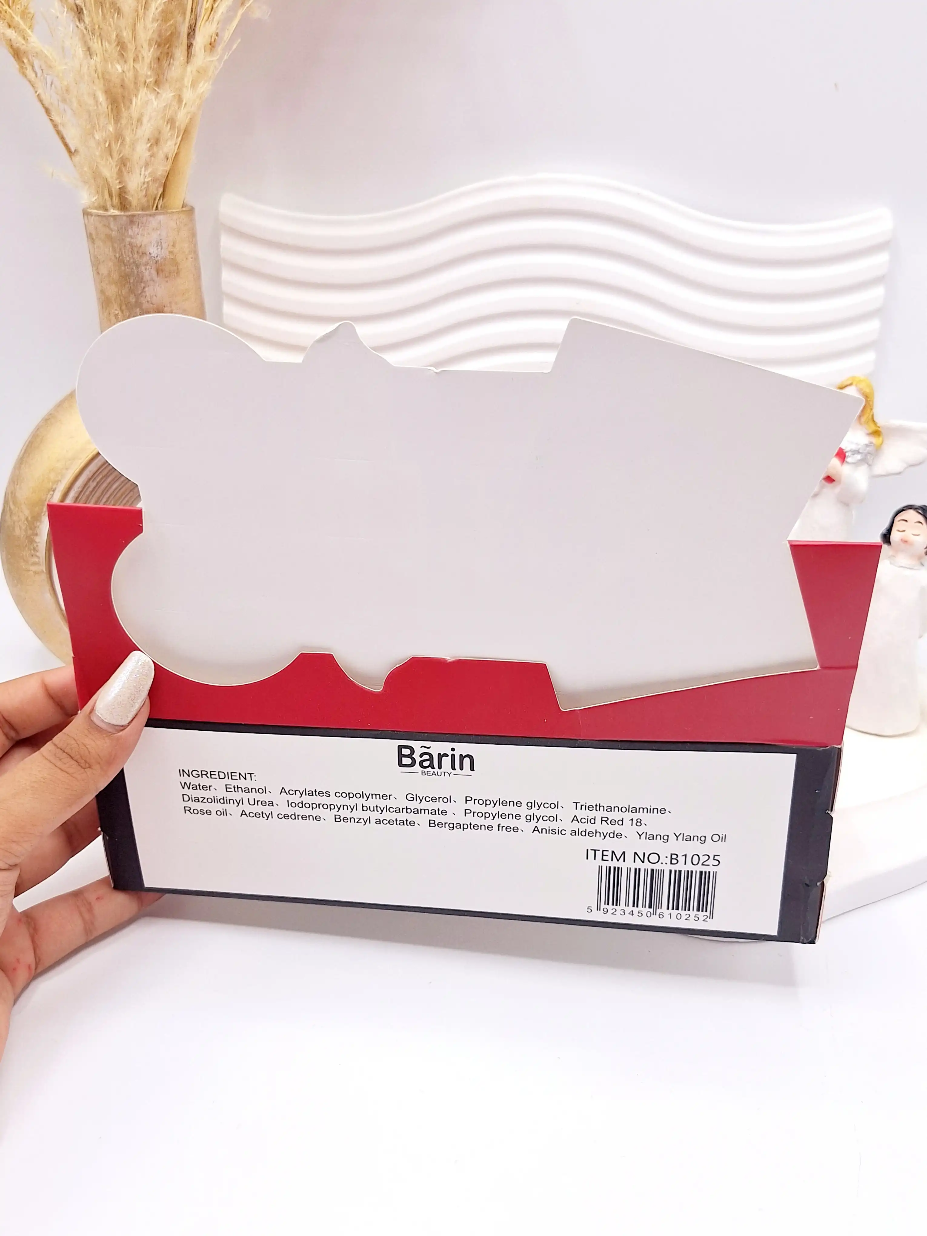باکس 6 تایی لیپ گلاس طرح فشن برند Barin کد 1025