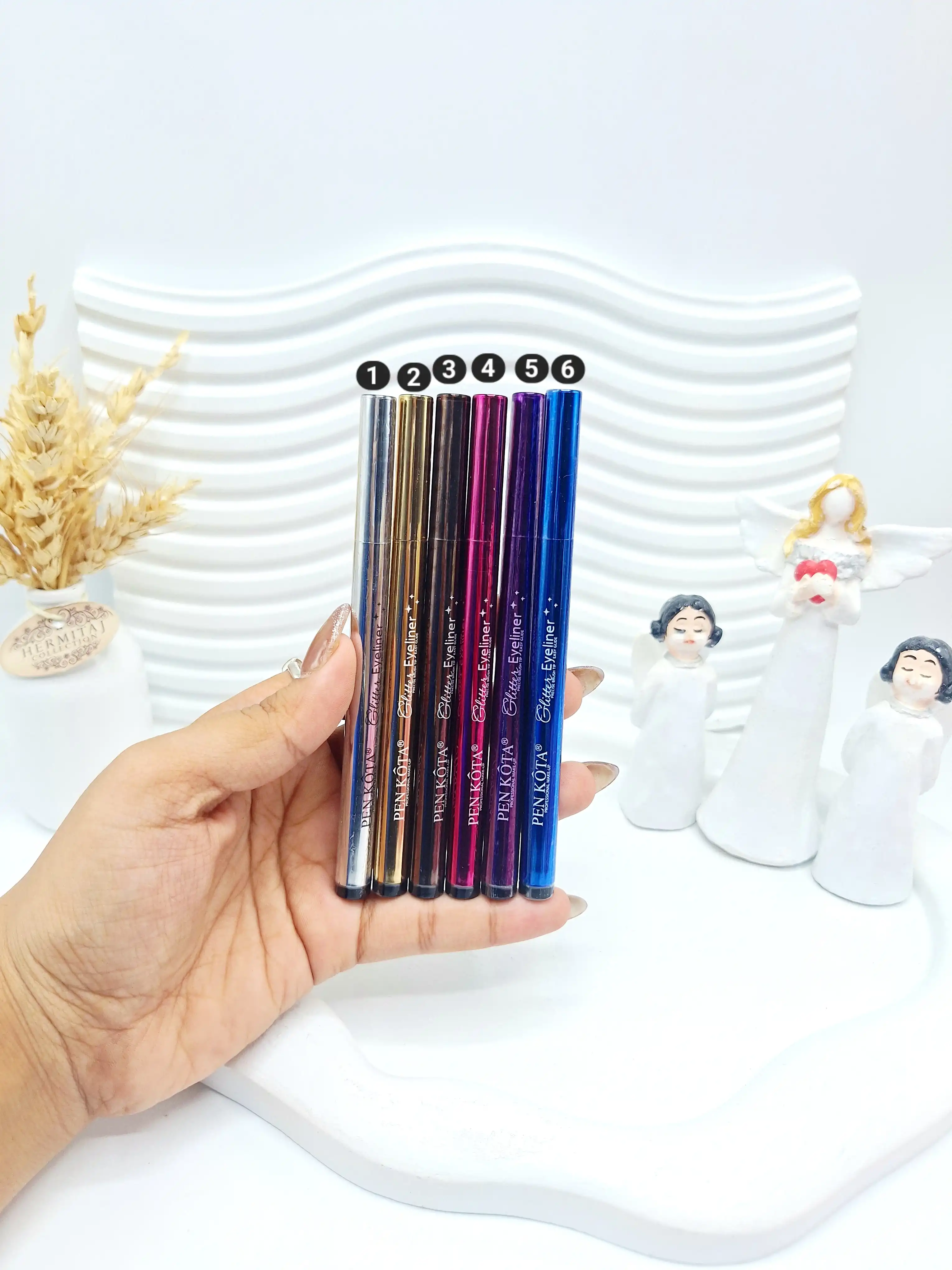 خط چشم رنگی شاینی کیوت برند PEN KOTA کد 007